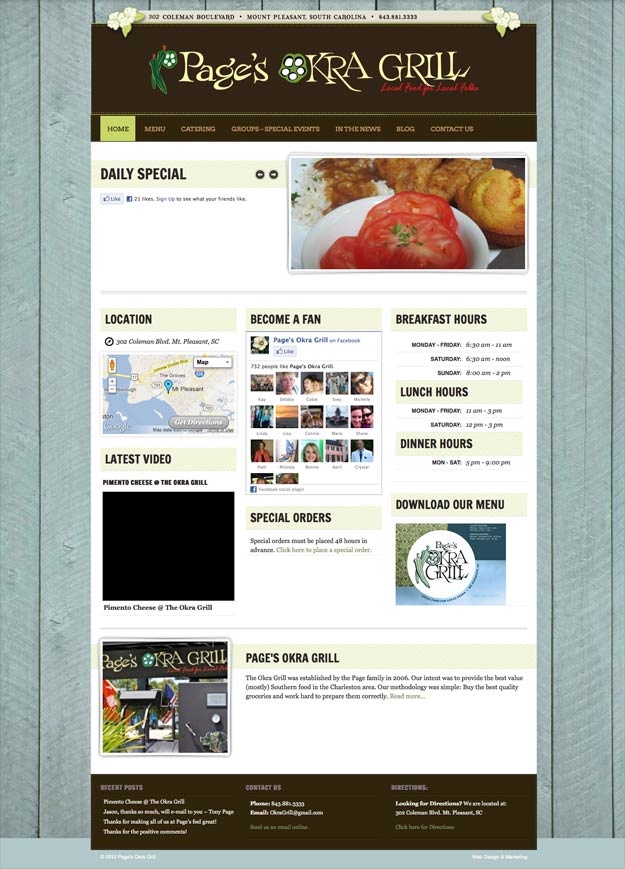 PagesOkraGrill.com